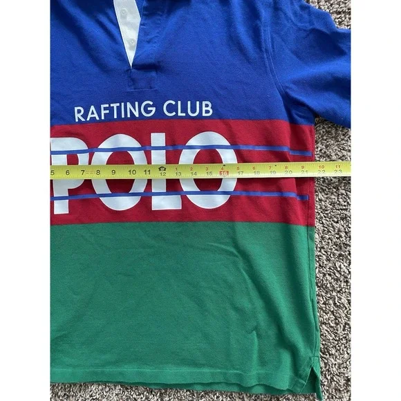 Vintage Polo Ralph Lauren Rafting Club Short Sleeve Polo Men's Large - Picture 4 of 5